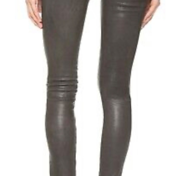 Rag and Bone Skinny Leather Jeans - Picture 2 of 7